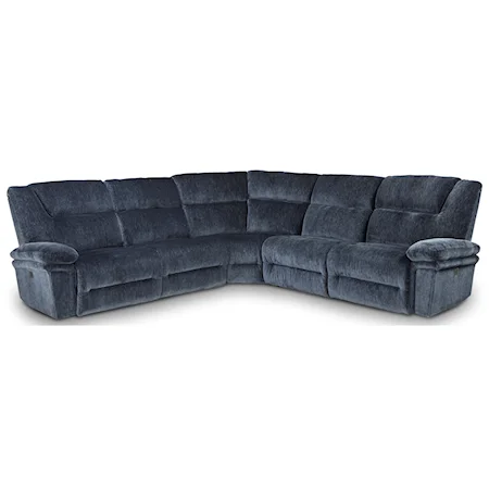 Five Piece Power Reclining Sectional Sofa with Power Headrests and USB Ports